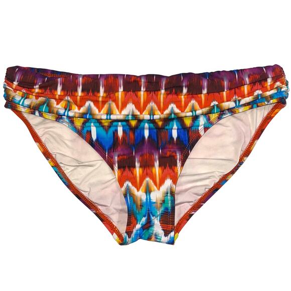 La Blanca Serengeti Ikat Banded Hipster Bikini Bottom Size 8 - Picture 1 of 12